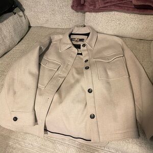 Zara Men's Beige Shirt Jacket